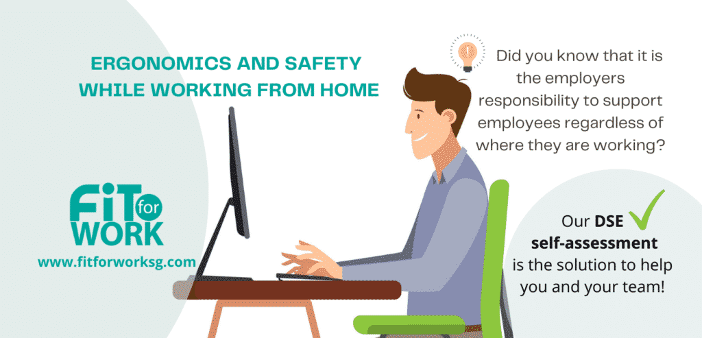 ergonomics and safety while working from home banner